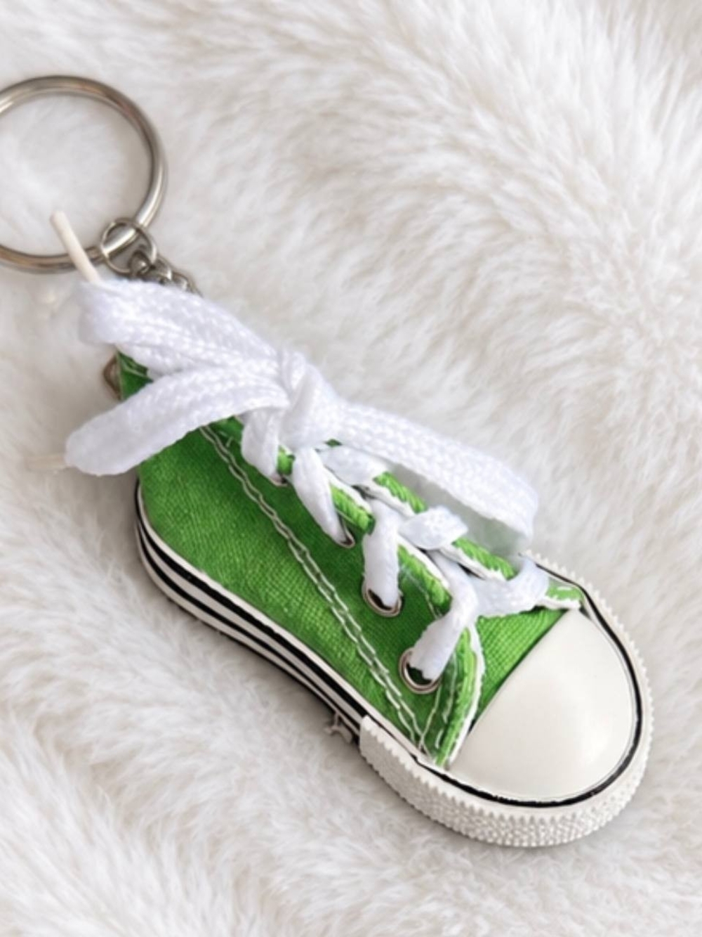 Green Canvas Converse Sneaker Keychain - Brand Converse
